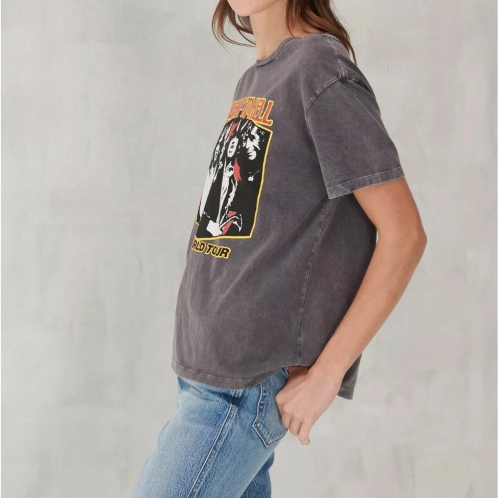 Lucky Brand Retro AC/DC Highway To Hell 1979 Relaxed Fit Boyfriend Tee